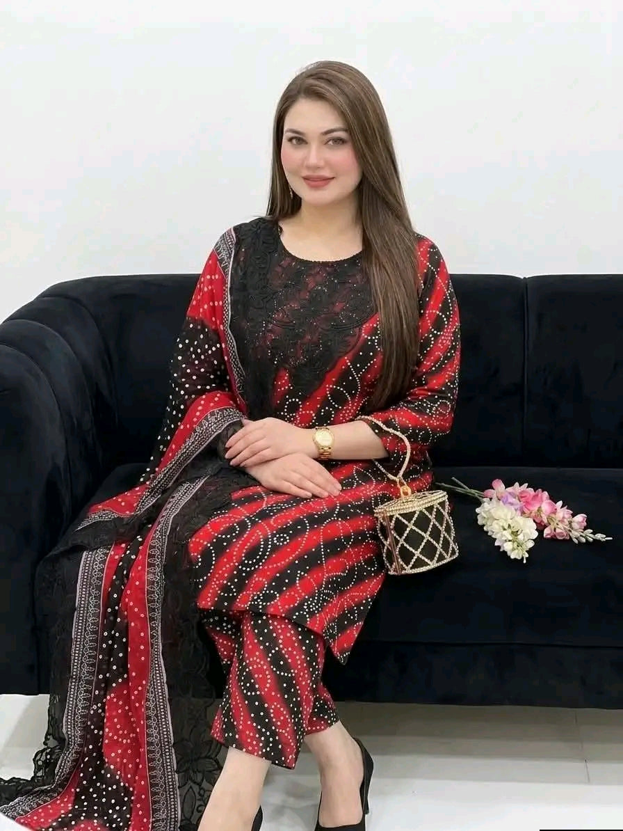 Embroidery Printed Lawn 3pc