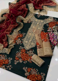 Embroidery Printed lawn 3pc