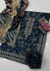 Embroidery Printed Lawn 3pc