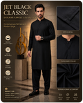 Jet Black Classic Summer Wear