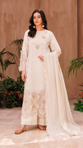 Embroidery lawn with chiffon duppata
