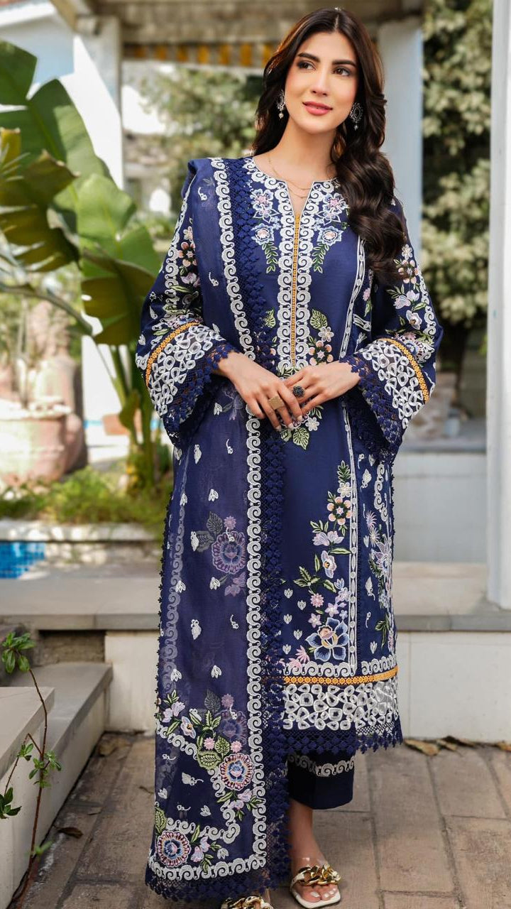 Embroidery lawn 3pc
