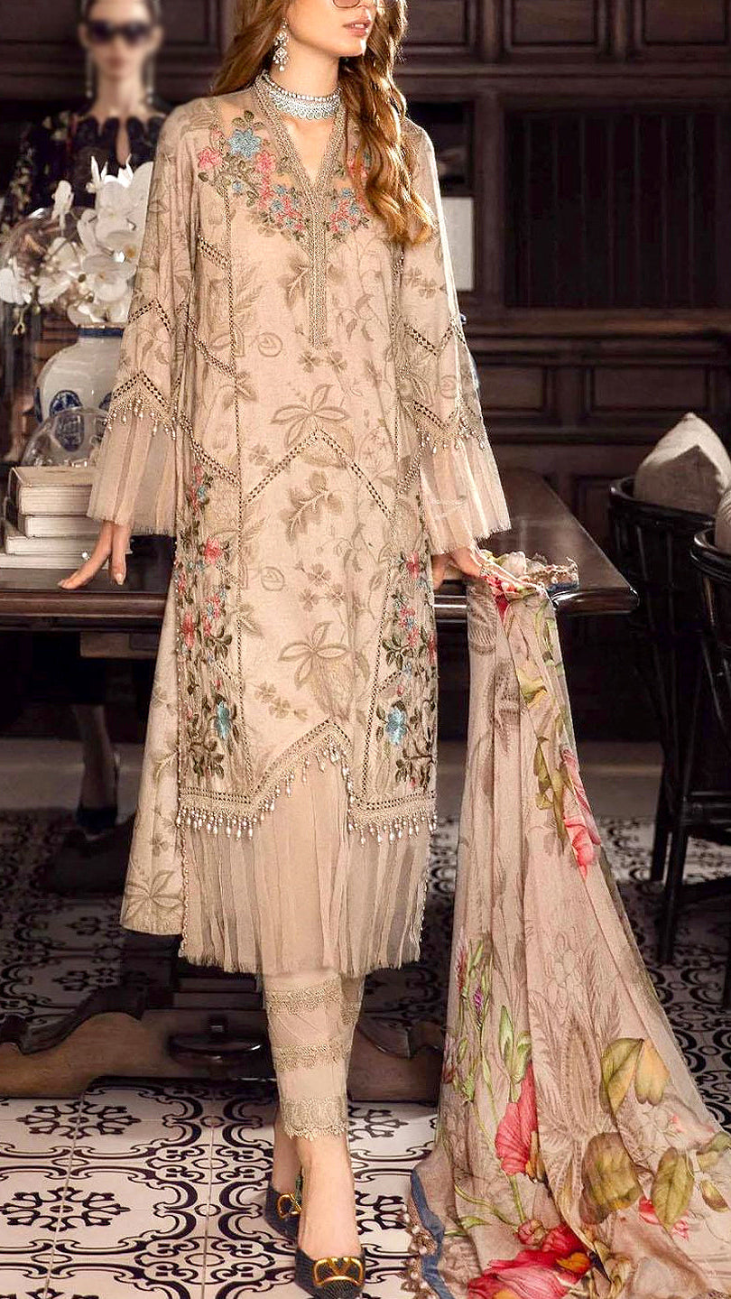 Embroidery lawn 3pc